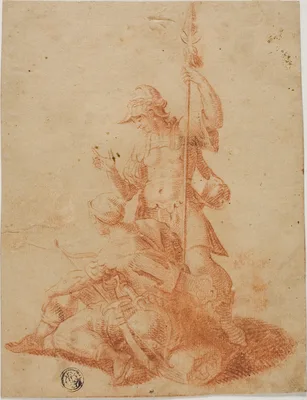 Two Male Warriors — Salvator Rosa