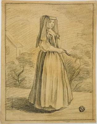 Young Woman from Frascati — Nicolas Vleughels