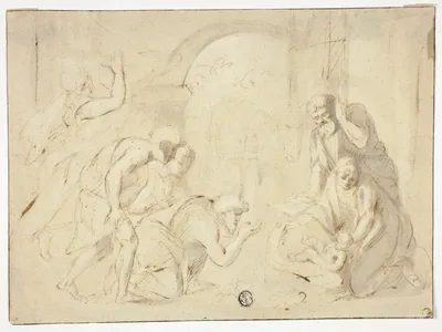 Adoration of the Shepherds — Niccolo Pussino