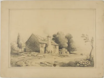 Cottage Beside Path — John Varley