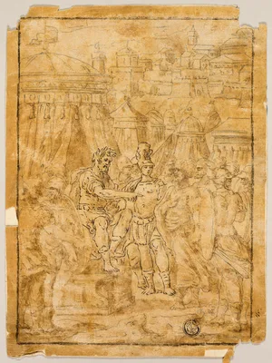 Illustration to Scene from the Liberation of Jerusalem (Gerusalemme Liberata) — Bernardo Castello