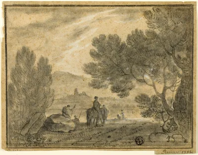 Roman Campagna with Figures — Richard Wilson