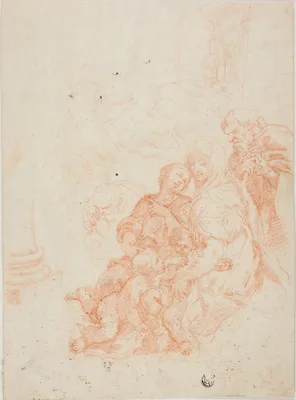 Holy Family with the Infant Saint John — Ciro Ferri