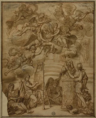 Title Page with Portrait of Viceroy of Naples — Francesco Solimena