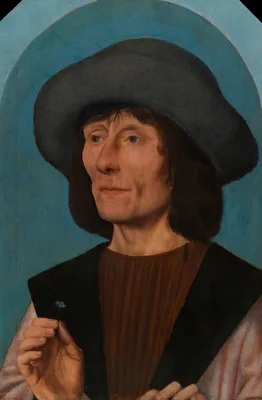 Portrait of a Man with a Pink — Quinten Metsys
