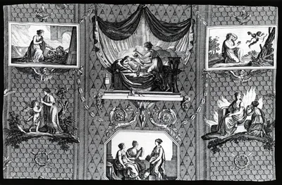 L'Amour et Psyche (Cupid and Psyche) (Furnishing Fabric) — Jean-Baptiste Huet