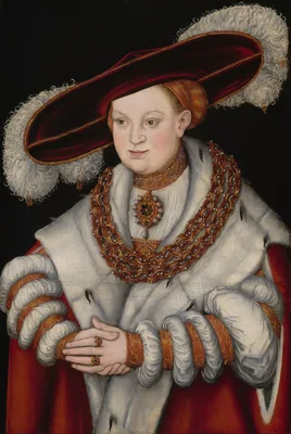 Portrait of Magdalena of Saxony, Wife of Elector Joachim II of Brandenburg — Lucas Cranach the Elder