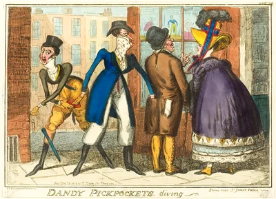 Dandy Pickpockets Diving — Isaac Cruikshank