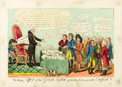 The Happy Effects of that Grand System of Shutting Ports Against the English!! — Isaac Cruikshank