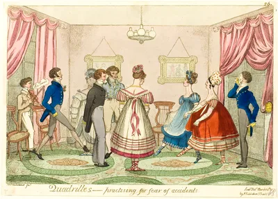 Quadrilles - Practising for Fear of Accidents — Isaac Cruikshank
