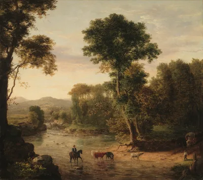 Crossing the Ford — George Inness