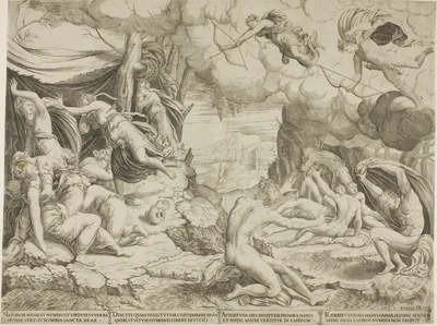 The Death of the Children of Niobe — Francesco Salviati