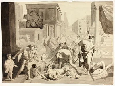 Plague of Ashdod — Niccolo Pussino