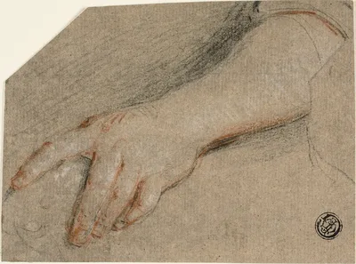 Hand Pointing and Forearm — Antoine Coypel