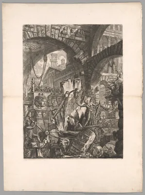 The Man on the Rack, plate 2 from Imaginary Prisons — Giovanni Battista Piranesi