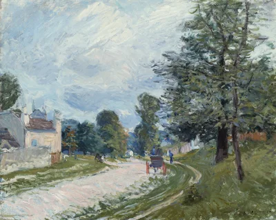 A Turn in the Road — Alfred Sisley
