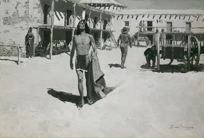 Nothing But Cheerful Looks Followed the Bat — Frederic Remington