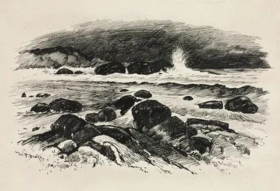 Tail Piece for Chapter XII from "Lorna Doone" — William Henry Drake