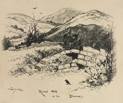 Tail Piece for Chapter LXXI from "Lorna Doone" — William Henry Drake