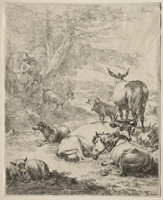 The Herd at Rest — Nicolaes Pieterszoon Berchem