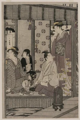 Morning Glory (from the series The Tale of Genji in Elegant Modern Dress) — Hosoda Eishi