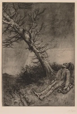 Death of the Vagabond — Alphonse Legros