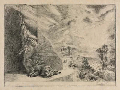 The Wild Rabbit — Félix Bracquemond