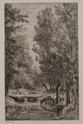 Brook in the Val Mondois — Charles-François Daubigny