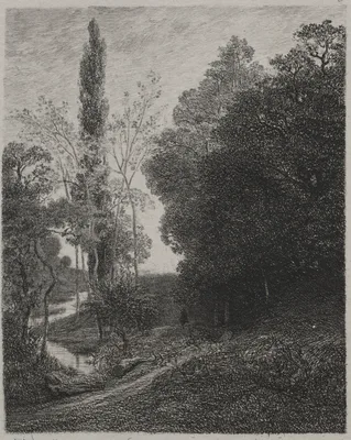 Banks of the River Cousin — Charles-François Daubigny