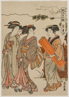 The Eighth Month (from the series Fashionable Presentations of the Twelve Months) — Torii Kiyonaga