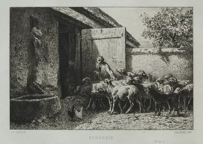Sheepfold — Charles Jacque