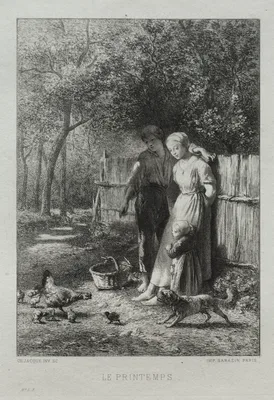 Springtime — Charles Jacque