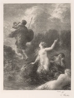 Goetterdaemmerung:  Siegfried et les filles — Henri Fantin-Latour