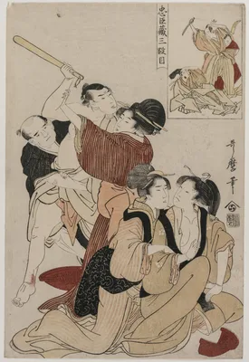 Chushingura: Act III of The Storehouse of Loyalty — Kitagawa Utamaro