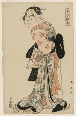 Dancer as Kuzunoha, Fox Spirit Disguised as a Woman — Katsukawa Shun'ei