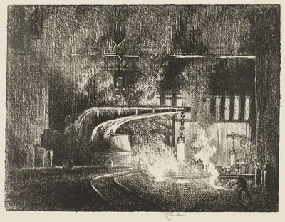 English War Work:  The Perambulator — Joseph Pennell