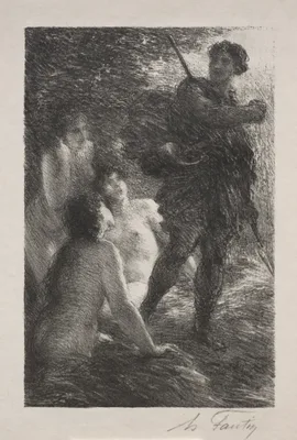 Twilight of the Gods, Act III: Sigfried and the Rhine Maidens — Henri Fantin-Latour