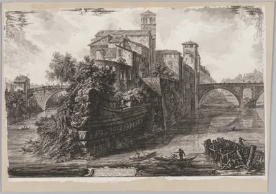 Views of Rome:  The The Isola Tiberina — Giovanni Battista Piranesi