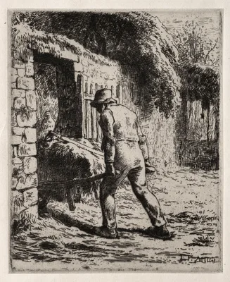 Peasant Returning from the Manure Heap — Jean-François Millet