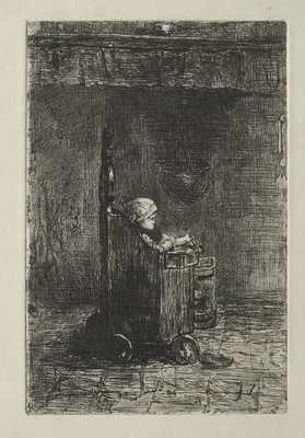 Baby in His Chair — Jozef Israëls