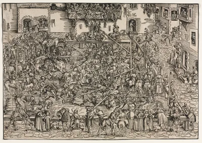 A Tournament — Lucas Cranach the Younger