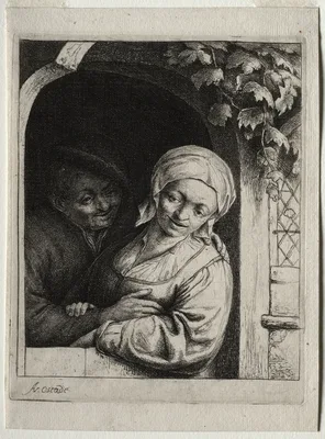 Rural Tenderness (Village Romance) — Adrian Ostade