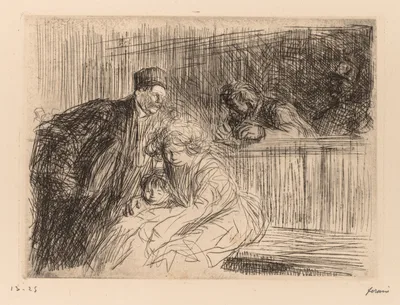 L'Avocat Parlant au prevenu — Jean-Louis Forain