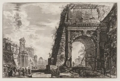 Views of Rome:  The Arch or Titus — Giovanni Battista Piranesi