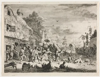 Village Fair — Cornelis Dusart