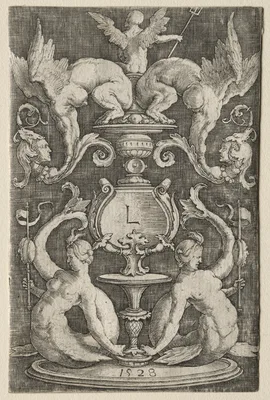 Panel of Ornament — Lucas van Leyden