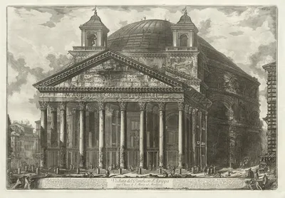 Views of Rome:  The Pantheon — Giovanni Battista Piranesi