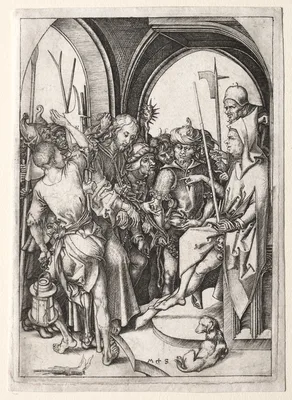 The Passion: Christ Before Annas — Martin Schongauer