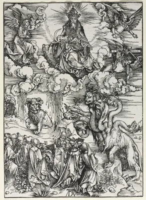 Revelation of St. John: Beast with Ram's Horns — Albrecht Dürer
