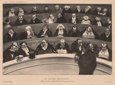 The Legislative Belly — Honoré Daumier